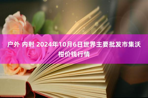 户外 内射 2024年10月6日世界主要批发市集沃柑价钱行情